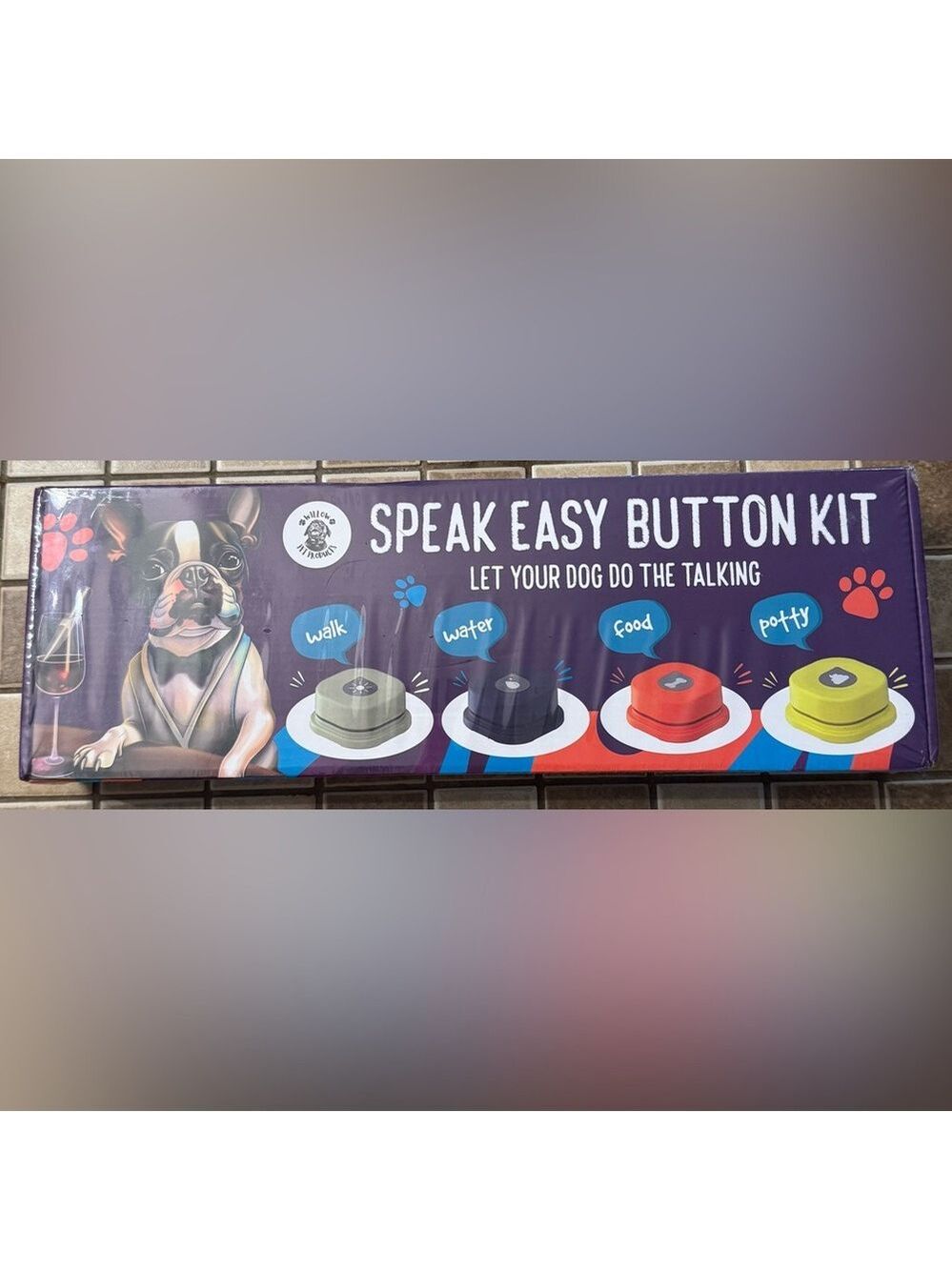 Willow Speak Easy Button Set for Dogs - Black, Red, Cream